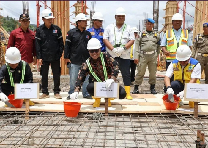 Wako Alfin Letakkan Batu Pertama Pasar Modern Sungai Penuh 