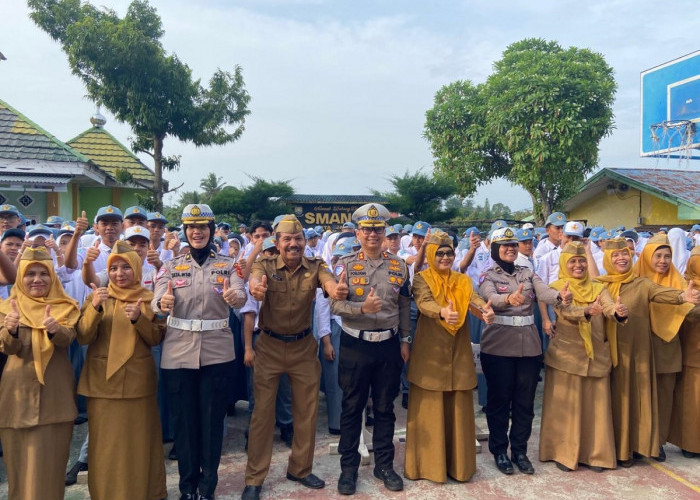 Ditlantas Polda Jambi Gencarkan Edukasi Keselamatan Lalu Lintas di Empat Sekolah