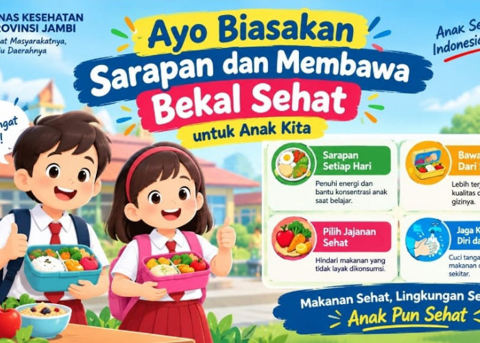 Dinkes Imbau Anak Sekolah Sarapan Sebelum Berangkat
