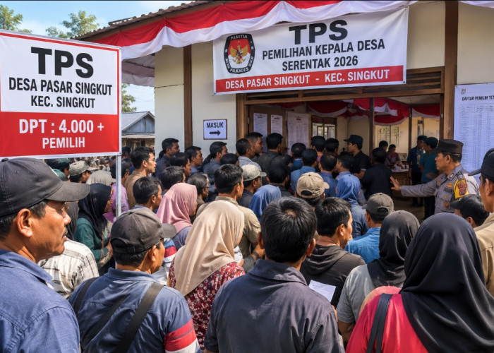 Satu TPS di Desa Pasar Singkut Layani Lebih dari 4 Ribu DPT, Waktu Terbatas, Mampu Dan Amankah.?