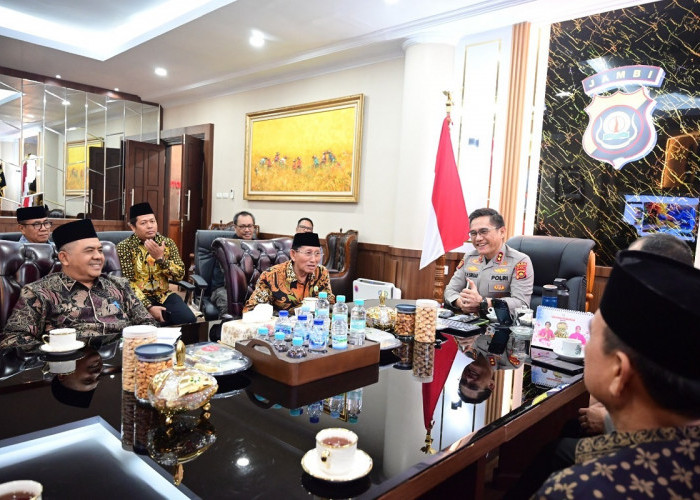 Kapolda Jambi Jalin Silaturahmi dengan MUI, Perkuat Sinergi Jaga Kerukunan dan Cegah Radikalisme