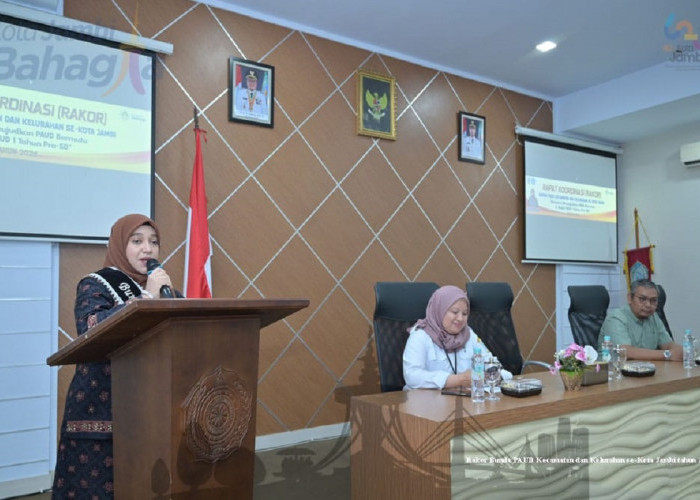 Akselerasi Pendidikan Anak Usia Dini, Nadiyah Pimpin Rakor Bunda PAUD se- Kota Jambi