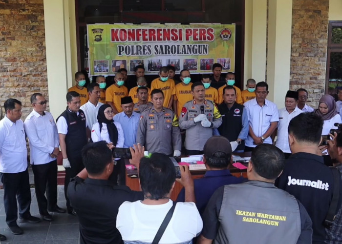 Dalam Satu Bulan, Polres Sarolangun Ringkus 8 Tersangka Narkoba