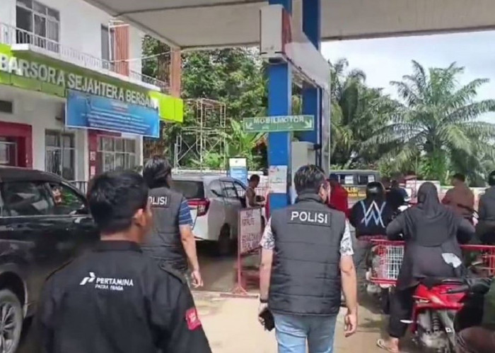 Cegah Penyalahgunaan BBM, Polres Tanjab Barat Razia SPBU