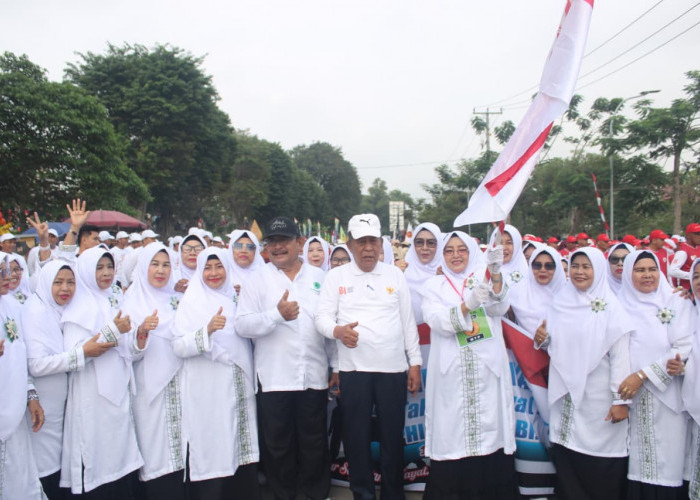 Wagub Sani Lepas Pawai Pembangunan, Bentangkan Semangat Kemerdekaan dari Taman Putri Pinang Masak