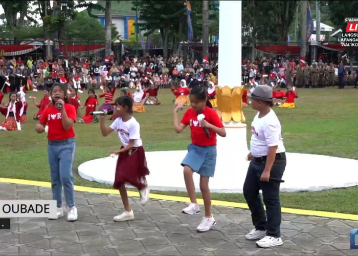 Penampilan Siswa Siswi sd 42, Xaverius 1 dan Adhiyaksa Memukau Balai Kota