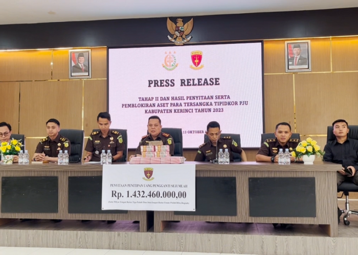 Kejari Sungai Penuh Sita Rp1,4 Miliar dan Aset Terkait Korupsi PJU Kerinci