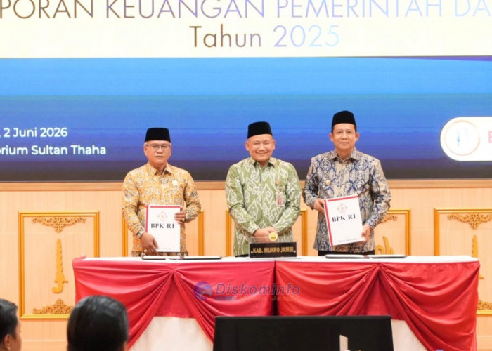 Muaro Jambi Cetak WTP ke-12, Bupati BBS: Bukti Konsistensi Tata Kelola Keuangan Daerah