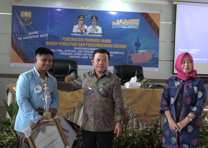 Balitbangda Provinsi Jambi Gelar Acara Final, Apresiasi dan Penghargaan Kepada Pemenang Lomba Inovasi Produk D