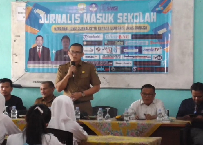 SMSI Muaro Jambi Perkenalkan Ilmu Jurnalistik ke Pelajar SMP Negeri 7 Muaro Jambi