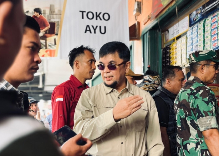 Sidak pasar!! Ivan Wirata Soroti Ketergantungan Pasokan Pangan dari Luar Jambi