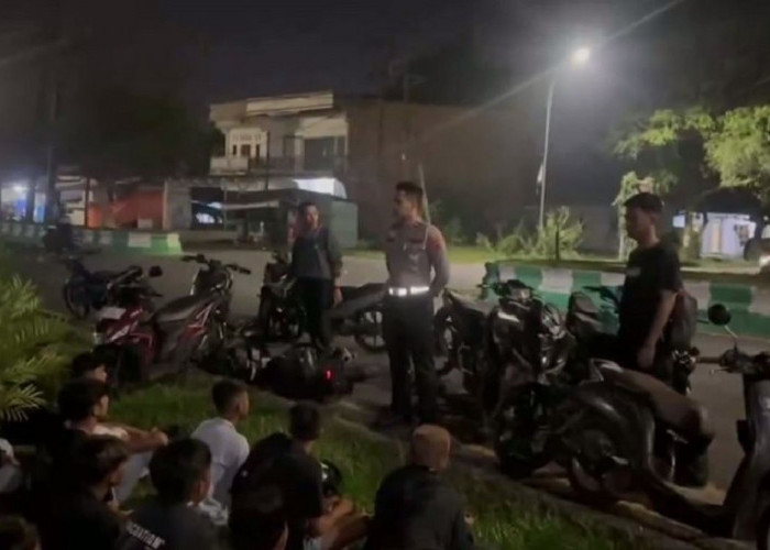 Belasan Motor Pelaku Balap Liar Di Batang Hari Diamankan Polisi