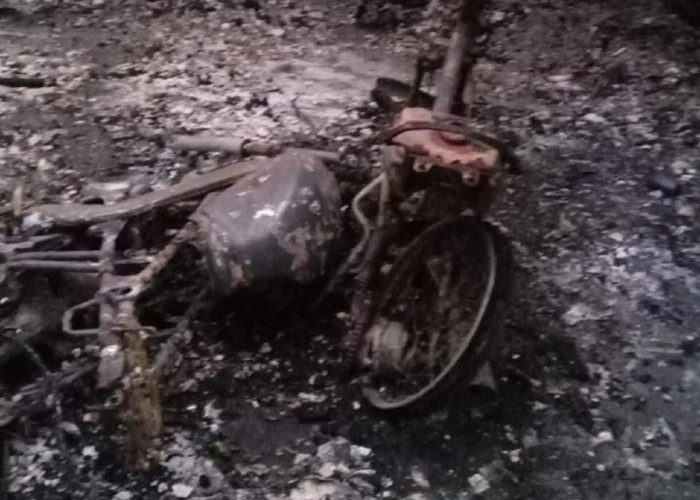 Toko Ransum di Pijoan Muaro Jambi Terbakar Dini Hari, 2 Motor Hangus