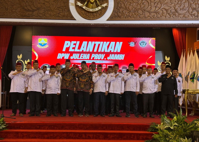Pelantikan DPW JULEHA Provinsi Jambi dan Penyerahan Sertifikat BNSP di Rumah Dinas Gubernur Jambi