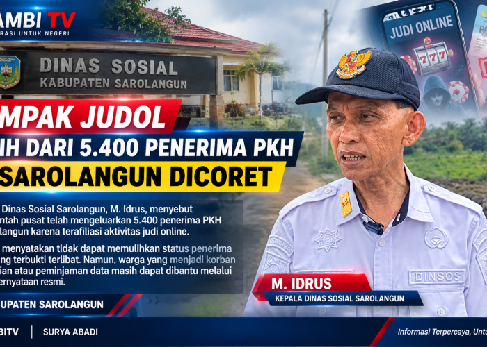 Gara - Gara Judol, 5.400 Penerima PKH Di Sarolangun  Di Coret 