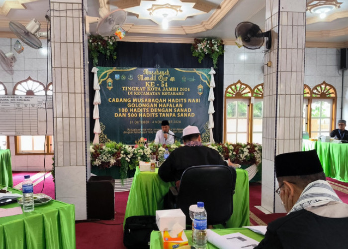 MTQ Ke-54 Kota Jambi, Puluhan Peserta Adu Hafalan Pada Cabang Lomba Masabaqah Hadits Nabi