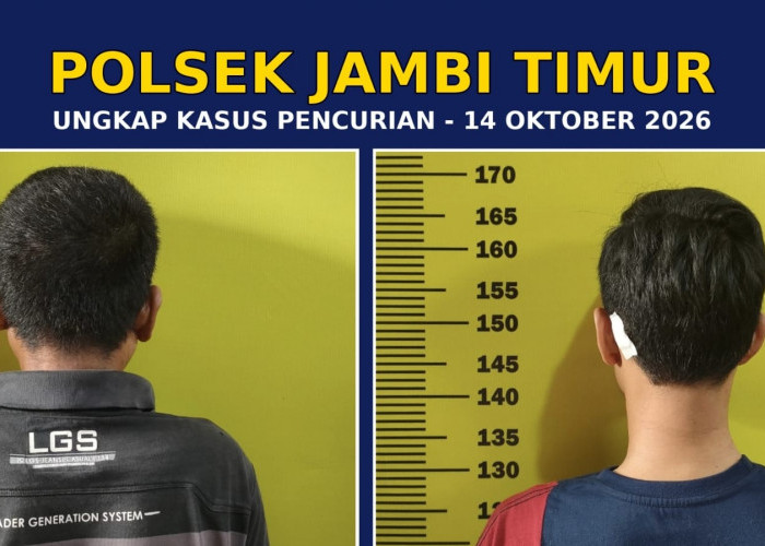 POLSEK JAMBI TIMUR BEKUK DUA PELAKU PENCURI TAS DI PAYO SELINCAH