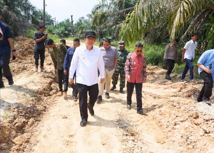 Bupati Muaro Jambi Turun Tangan Cek Jalan Rusak di Sungai Bahar, Alat Berat Langsung Dikerahkan