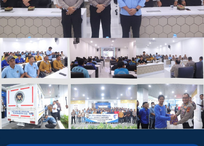 Kawal Distribusi Logistik Makan Bergizi Gratis, Ditlantas Polda Jambi Gembleng Puluhan Pengemudi SPPG