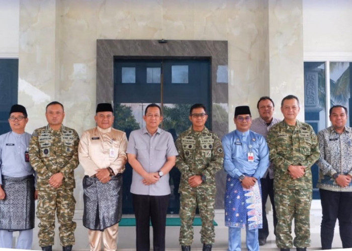 Danrem 042/Gapu Sambangi Muaro Jambi, Bupati BBS: Sinergi TNI-Pemda Kunci Stabilitas dan Pembangunan
