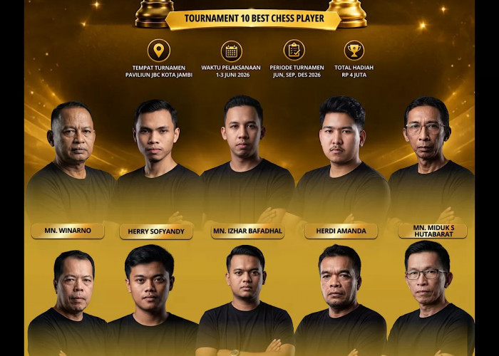 Enam Master Nasional Ramaikan Jambi Chess Candidate Tournament 2026