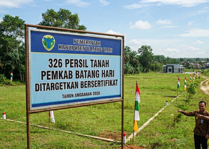 Pemkab Batang Hari Targetkan 326 Persil Aset Tanah Bersertifikat pada 2026