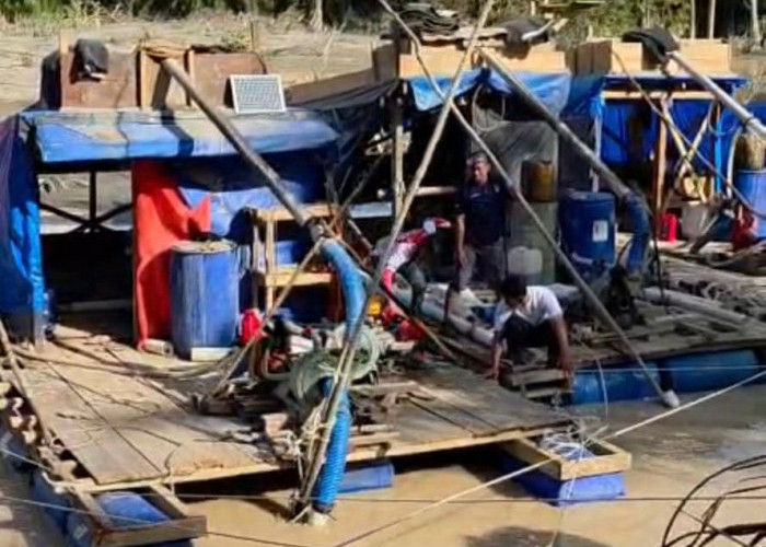 Berantas Aktivitas PETI di Sumay, Satreskrim Polres Tebo Amankan Delapan Terduga Pelaku