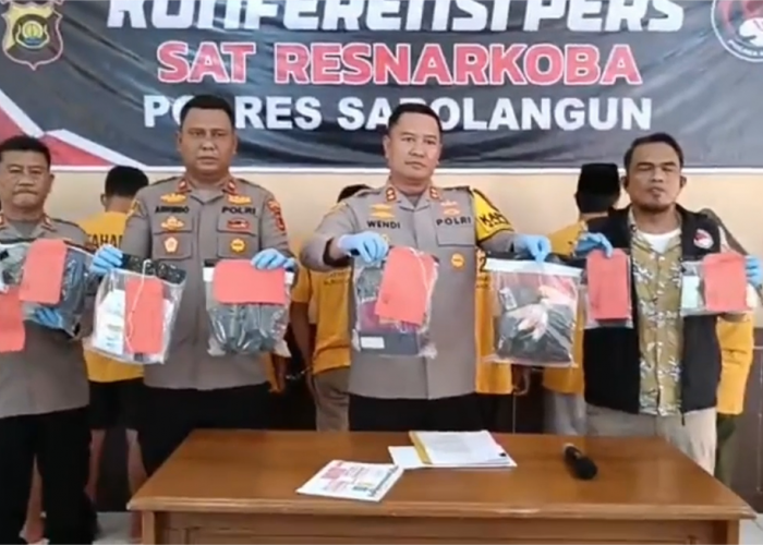 80 Gram Sabu Diamankan, 8 Pelaku Narkoba Termasuk Seorang Ibu-Ibu