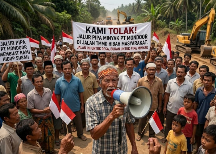 Penghibah Lahan Bersuara Keras, Tolak Jalan TMMD Tebo Ilir Dipakai Kepentingan Perusahaan Migas