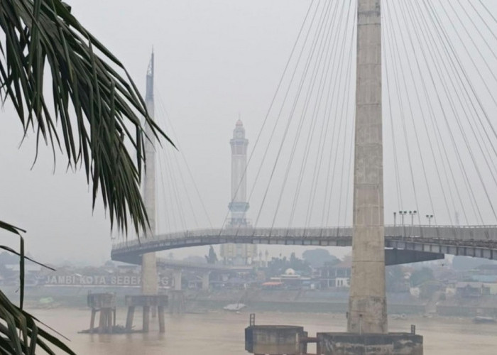 Kualitas Udara Kota Jambi Masuk Kategori Berbahaya, Kabut Asap Selimuti Gentala Arasy