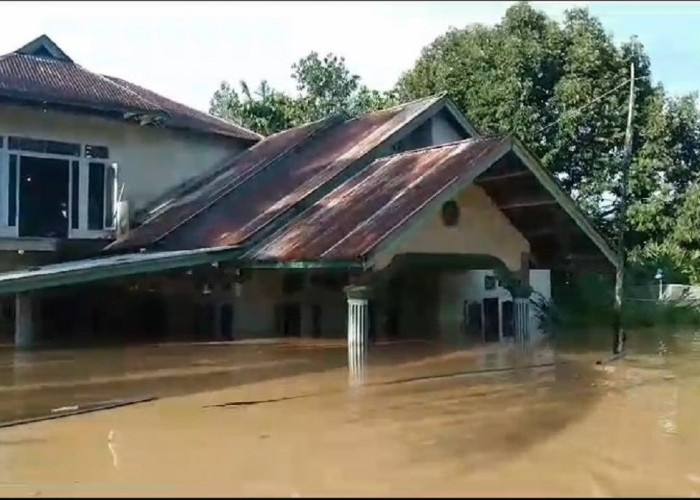 Sungai Batang Jujuhan Meluap, Puluhan Rumah Warga Bungo Terendam Banjir