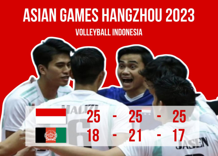 Tim Voli Putra Indonesia Melaju Ke Babak 12 Besar Asian Games, Setelah Kalahkan Afghanistan 3-0