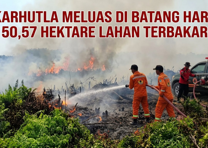 Karhutla Meluas di Batang Hari, 50,57 Hektare Lahan Terbakar