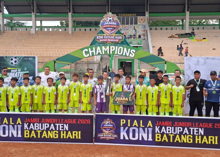 SSB JTS Kota Jambi Back to Back Juara Jambi Junior League Piala KONI Batang Hari 2026