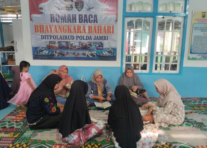 Kolaborasi Ditpolairud Polda Jambi dan GERAMI, Pengajian Ibu-Ibu Pulau Pandan Diharapkan Berikan Dampak Positi