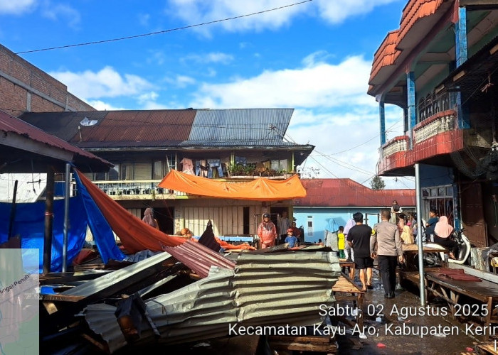 Angin Puting Beliung Terjang Kayu Aro Kerinci