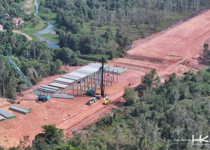 HKI Bangun Tol Betung-Jambi Seksi 1B dengan Progres Mencapai 31%
