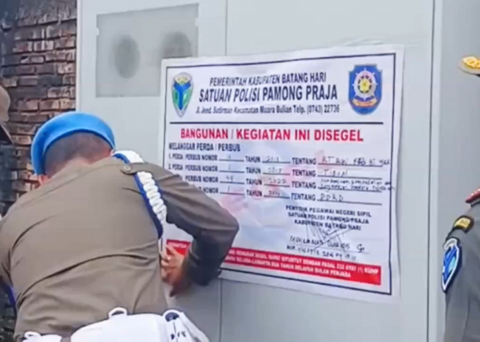  Diduga Tak Berizin, Server MyRepublic di Batanghari Disegel dan Tiang Jaringan Dibongkar Petugas