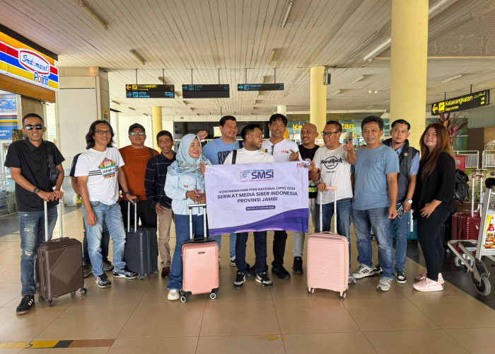 Kontingen SMSI Provinsi Jambi Berangkat Ikuti Rangkaian Hari Pers Nasional 2026