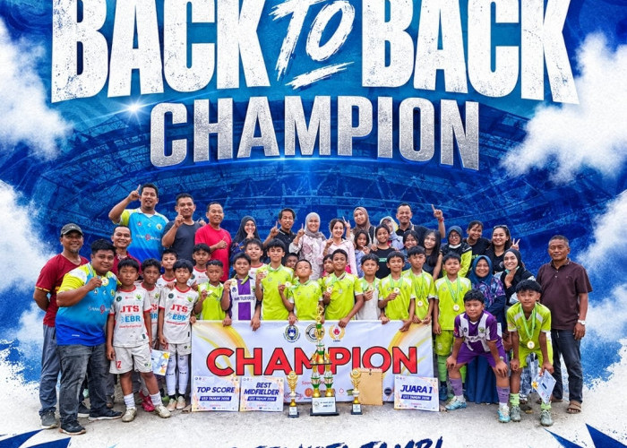 JTS Back to Back! Jambi Town Soccer Kembali Juara Grassroot Indonesia Jambi Cup