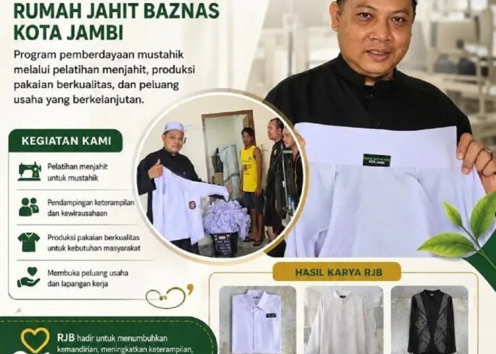 BAZNAS Kota Jambi Luncurkan Rumah Jahit BAZNAS, Wujudkan Mustahik Mandiri Melalui Keterampilan dan Wirausaha