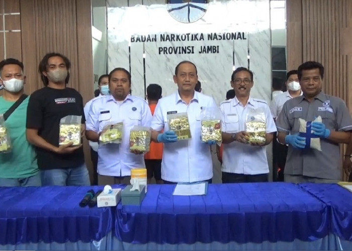 Dalam 2 Bulan, BNNP Jambi Amankan Sabu 11 Kilogram 