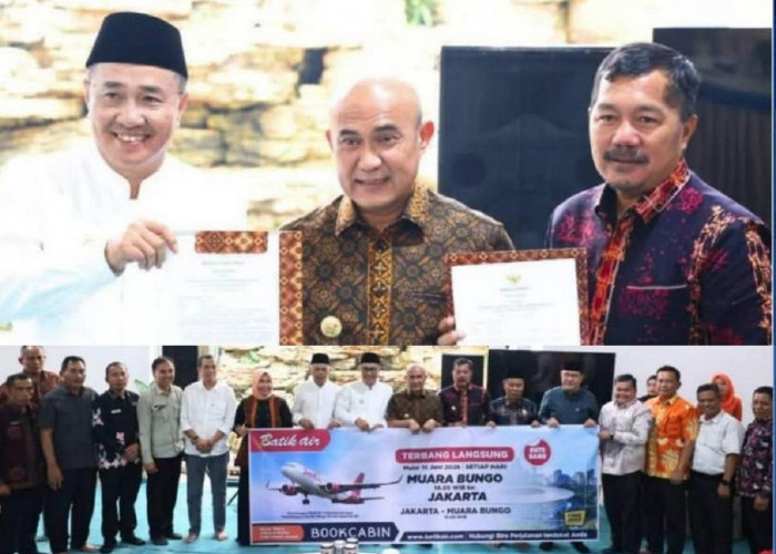 Tiga Daerah Sepakat Dukung Penerbangan Batik Air, Bupati Monadi Teken Komitmen Penguatan Konektivitas Udara