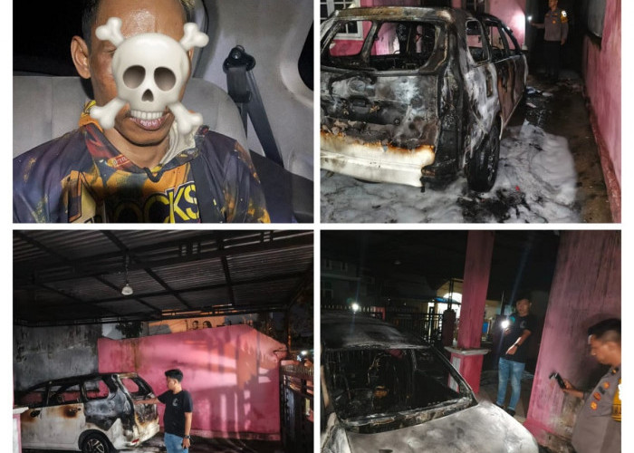 Tim GUNJO Sat Reskrim Polres Bungo Ungkap Kasus Pembakaran Mobil di Perumahan Sidipaman