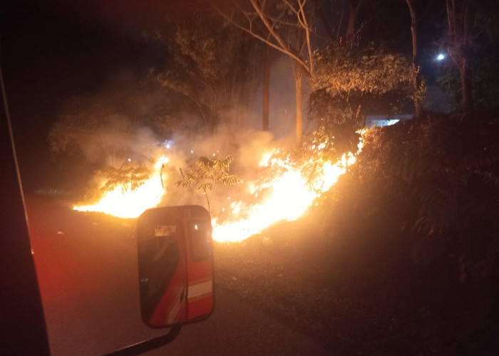 Bakar Sampah Tengah Malam, Lahan di Bukit Baling Muaro Jambi Nyaris Meluas