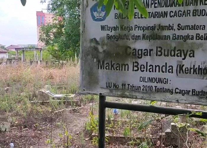 Cagar Budaya Makam Belanda di Kawasan Jembatan Makalam Tak Terurus