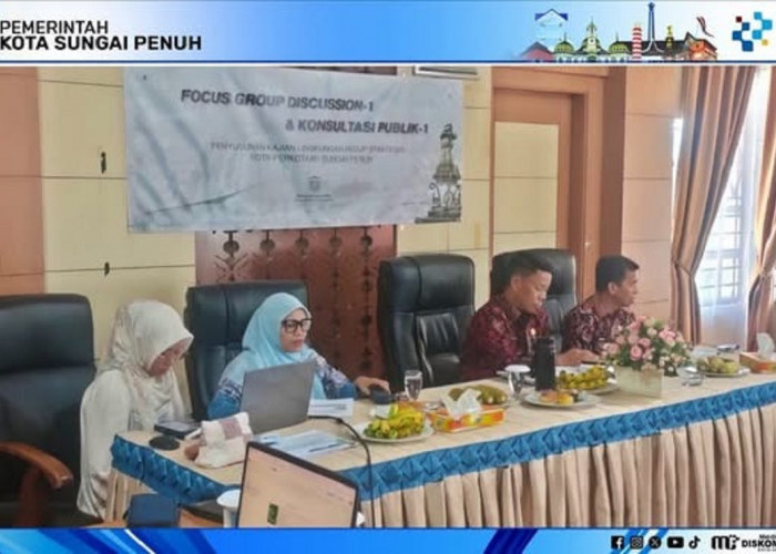 Sekda Alpian Buka FGD dan Konsultasi Publik Penyusunan KLHS RDTR Kota Sungai Penuh 2026–2046