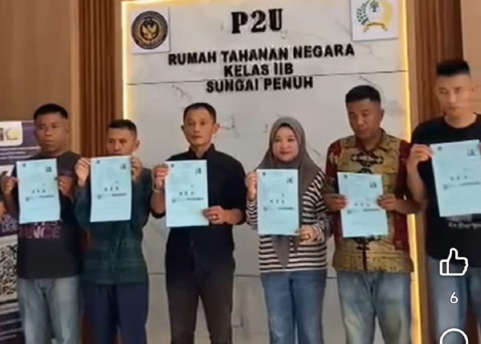 10 Narapidana Rutan Sungai Penuh Terima Amnesti di Bulan Kemerdekaan