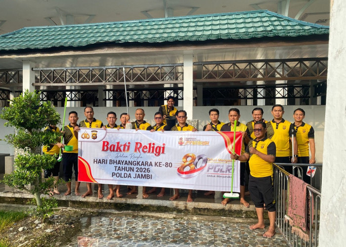 Sambut Hari Bayangkara ke 80 Tahun 2026, Polda Jambi Gelar Kegiatan Bakti Religi