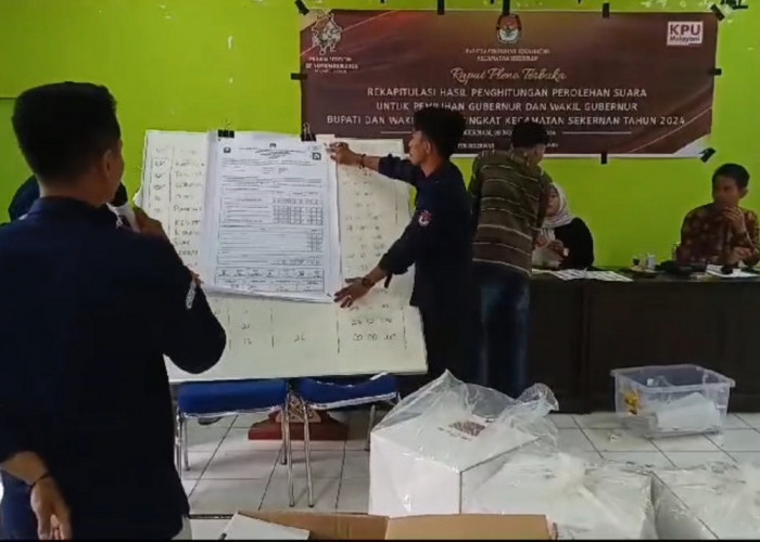 Rekapitulasi Surat Suara Tingkat PPK Di Wilayah Perairan Rampung 